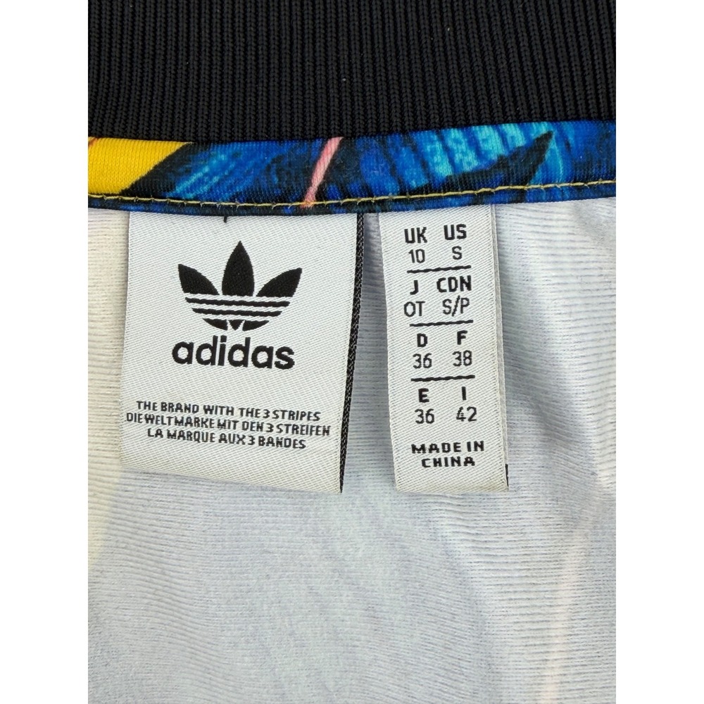 Adidas x FARM Rio Birds of Paradise Semi Spark Women Track Jacket Small - Picture 3 of 6